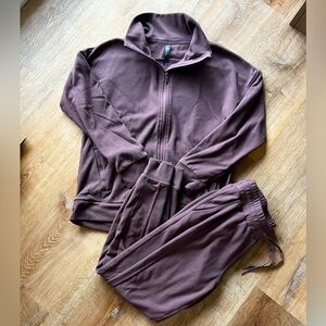 Mondetta Ladies Fleece Mauve Set